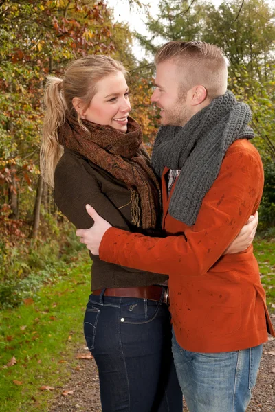 In de zonnige herfst — Stockfoto