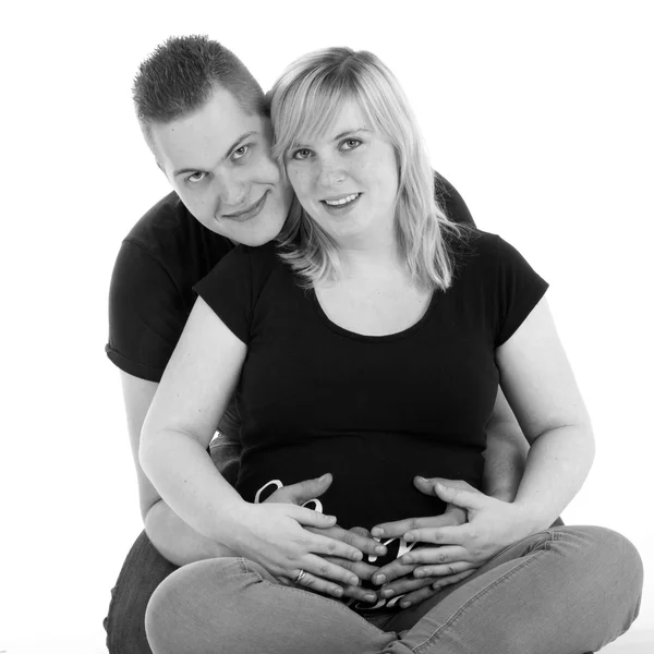 Pregnant couple — Stock Photo, Image