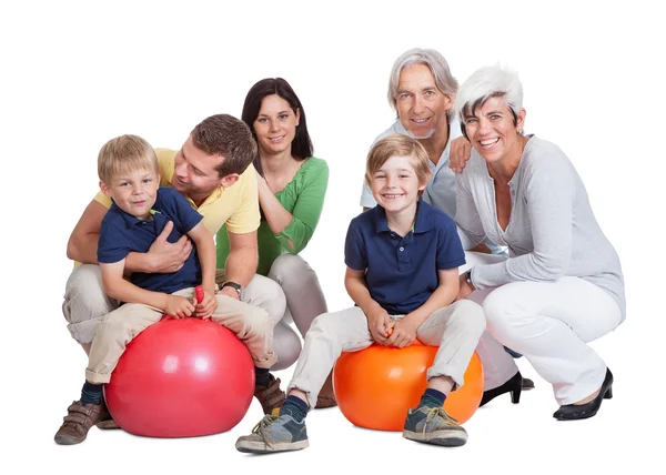 Happy generations family — Stock Photo, Image