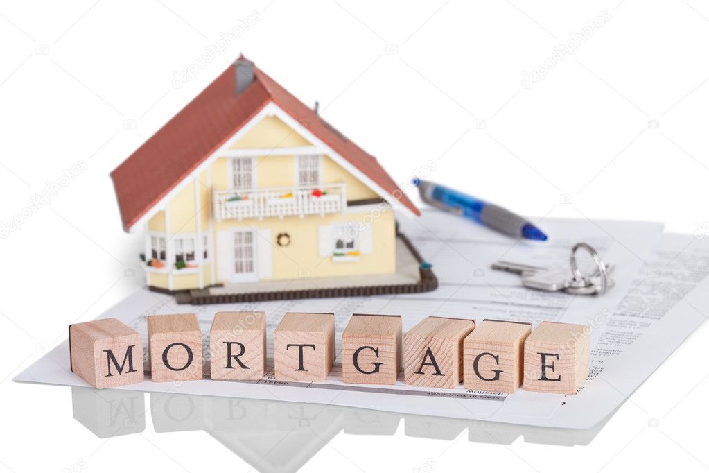 Mortgage concept with alphabet