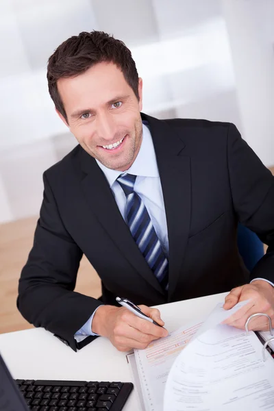 Portrait Of Happy Businessman — Stock Photo, Image