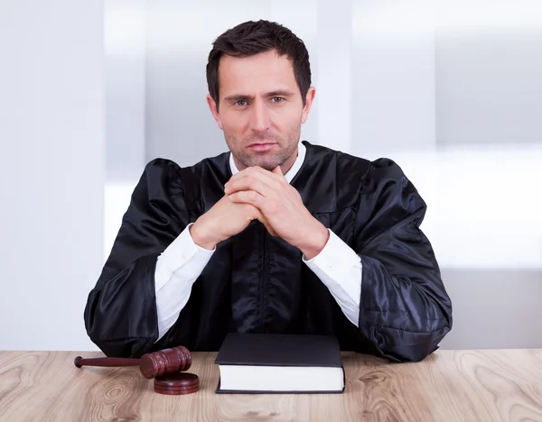 Portrait Of Serious Male Judge — Stock Photo, Image