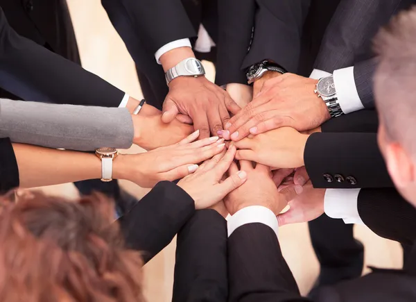 Business With Their Hands Together Royalty Free Stock Photos