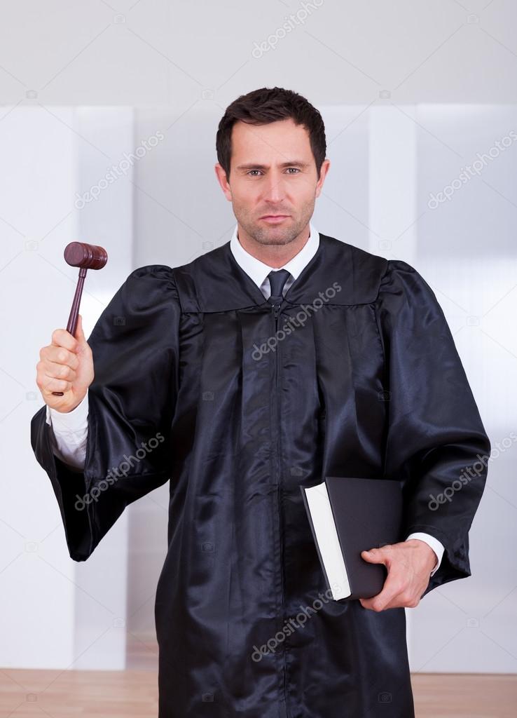 Portrait Of Serious Male Judge