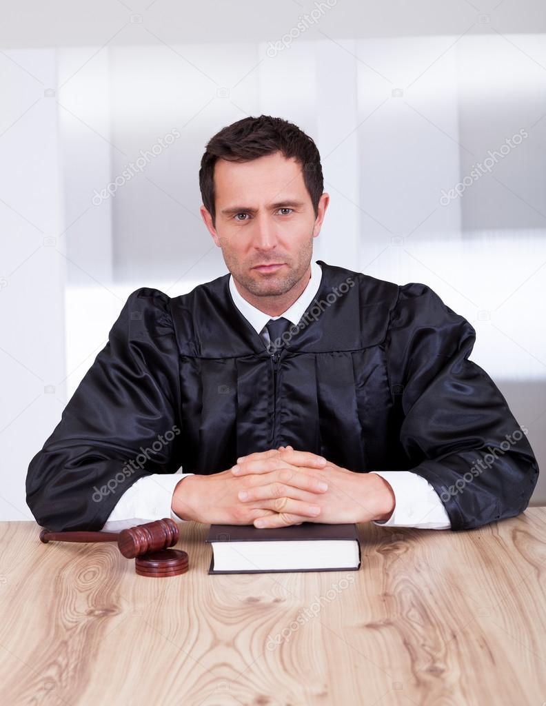 Portrait Of Serious Male Judge