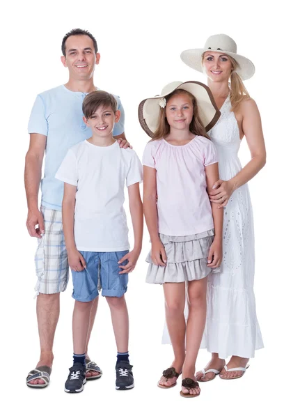 Happy Family Going For Vacation — Stock Photo, Image