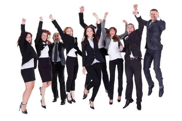 Grupo de empresas jubilosas — Foto de Stock