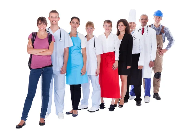 Grupo de representantes de diversas profesiones — Foto de Stock