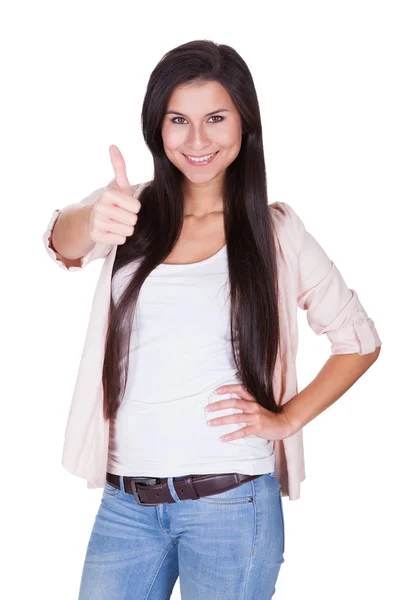 Portrait of a trendy young woman — Stock Photo, Image