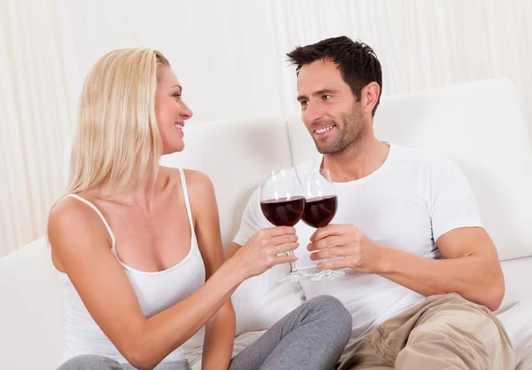 Abbinamento tostatura con vino rosso — Foto Stock