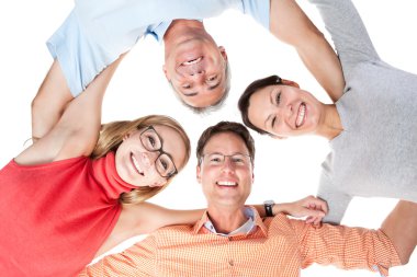 Bir grup mutlu arkadaş