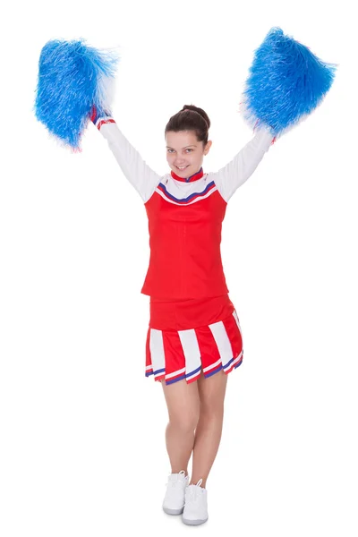 Wesoły młodych cheerleaderka — Zdjęcie stockowe