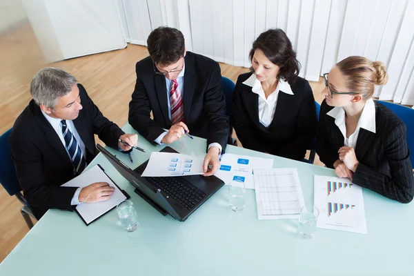 Business meeting for statistical analysis Stock Photo