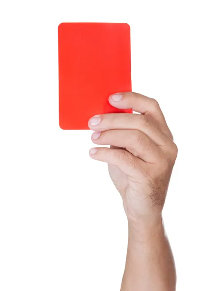 Soccer Referee Showing Yellow Card — Stock Photo, Image