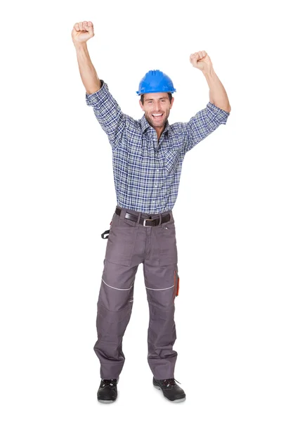 Retrato de trabalhador feliz — Fotografia de Stock
