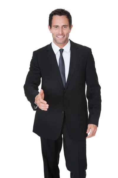 Portrait of happy middle aged businessman — Stock Photo, Image