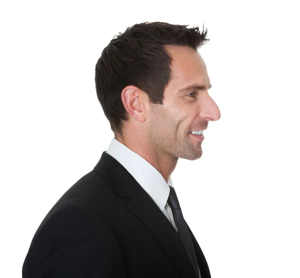Portret van gelukkig midden leeftijd zakenman — Stockfoto