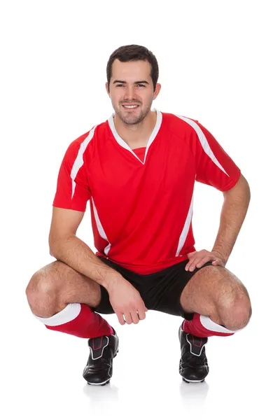 Portrait of professional soccer player — Stock Photo, Image