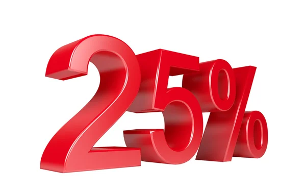 25 percentenkorting verkoop — Stockfoto