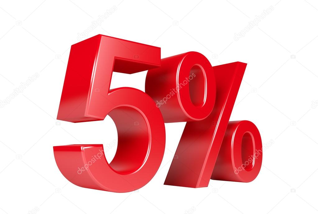 5 Percent Sale Discount — Stock Photo © AndreyPopov #19607305