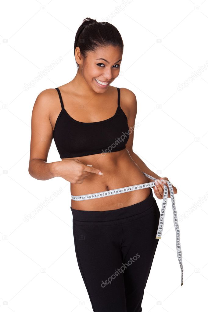 Happy Woman With Measure Tape