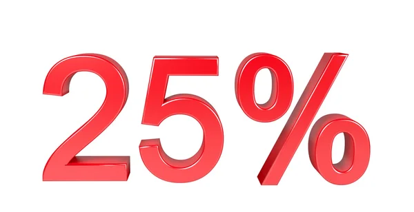 25 percentenkorting verkoop — Stockfoto