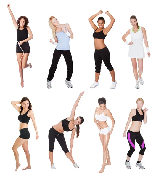 Mooie jonge fitness vrouwen — Stockfoto