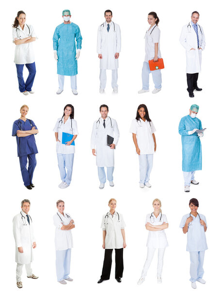 Medical workers, doctors, nurses
