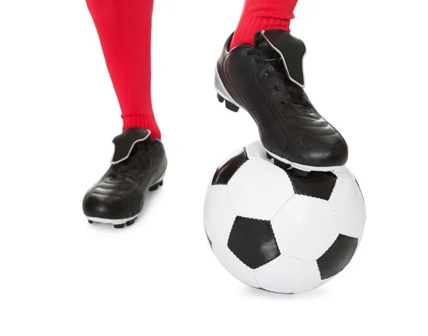 Portrait of soccer player — Stock Photo, Image