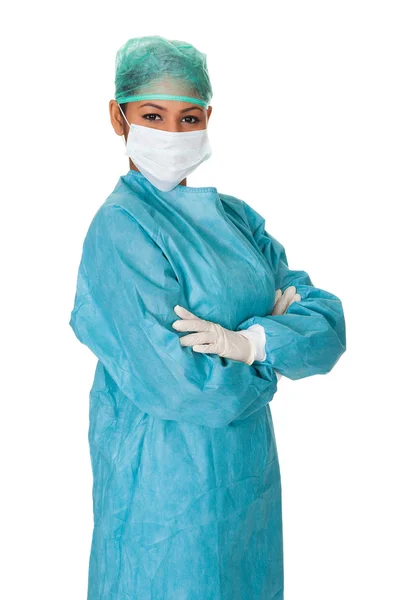 Vertrouwen vrouwelijke chirurg — Stockfoto