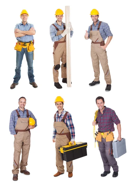 Industrial construction workers Stock Image