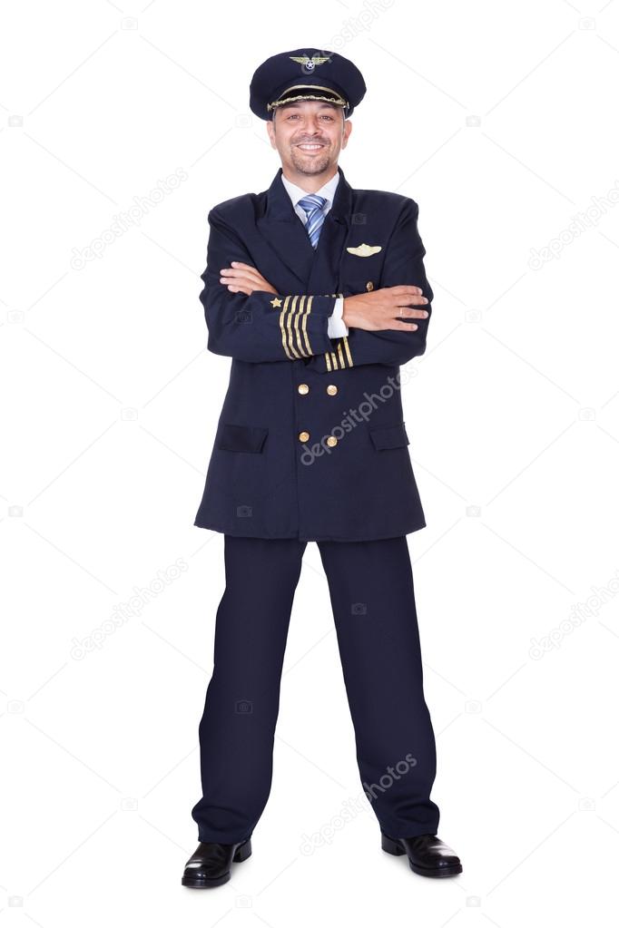 Portrait Of Happy Pilot