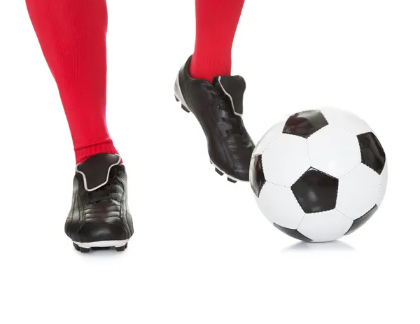 Portrait of soccer player — Stock Photo, Image