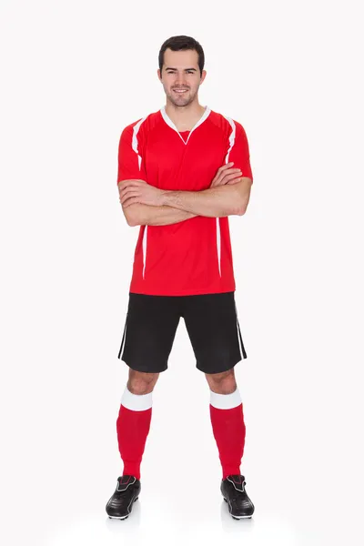 Retrato de futbolista profesional — Foto de Stock