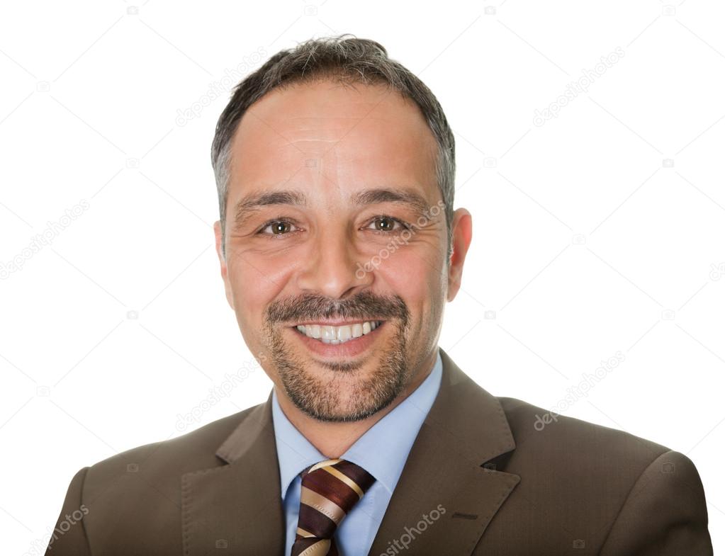 Closeup portrait of successful business man