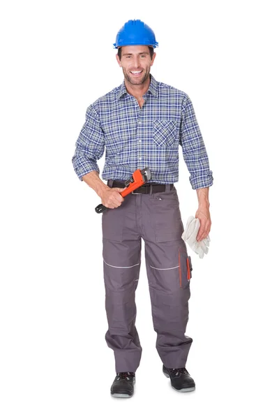 Portrait of happy worker — Stock Photo, Image