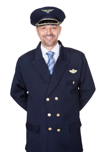 Portret szczęśliwy pilota — Zdjęcie stockowe