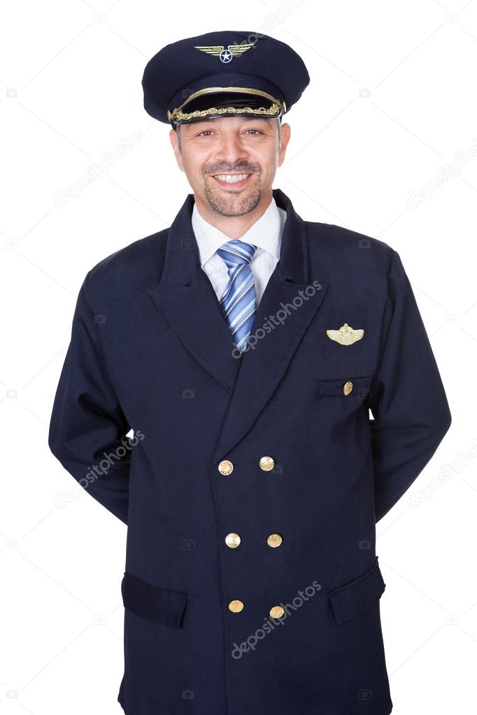 Portrait Of Happy Pilot