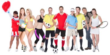 Large group of sports clipart