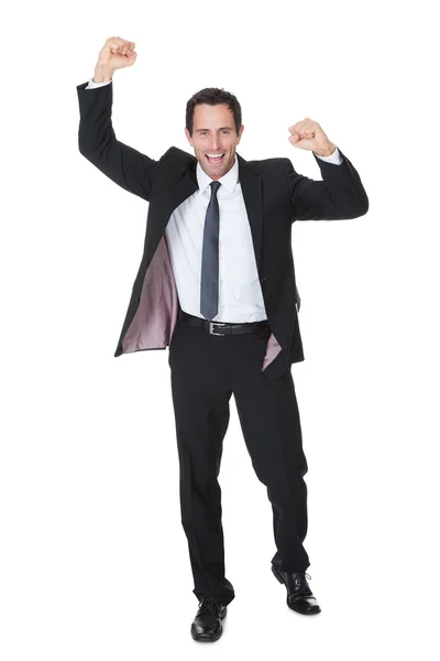 Excited businessman celebration success — Stock Photo, Image