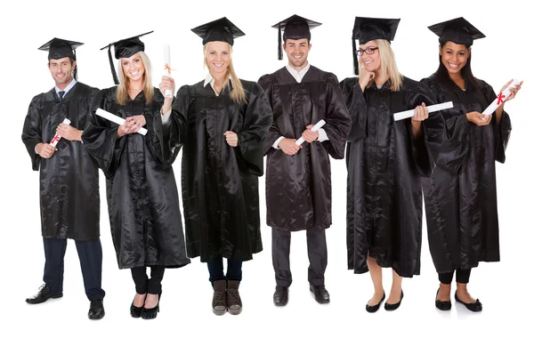 Gruppo di studenti laureati — Foto Stock