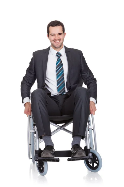 Young businessman in wheelchair — Stock Photo, Image