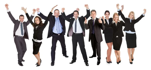 Group of excited business — Stock Photo, Image