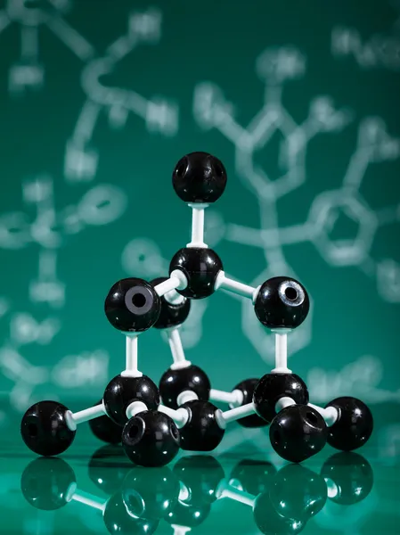 Modelo de estrutura molecular de grafite — Fotografia de Stock