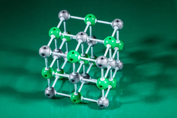 Nacl moleküler yapısının modeli — Stok fotoğraf