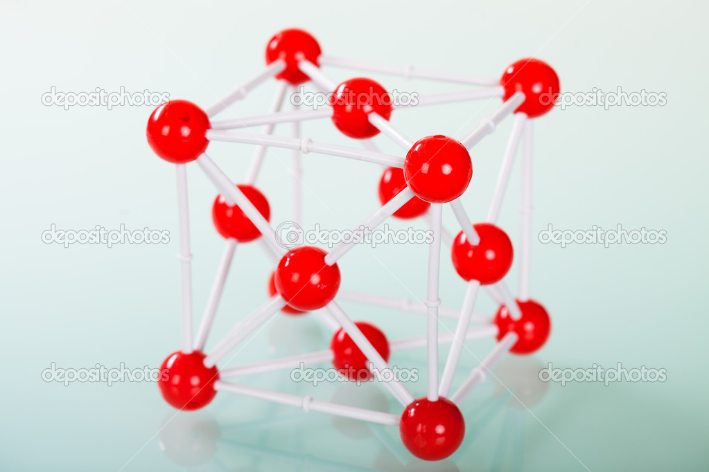 Model of copper molecular structure