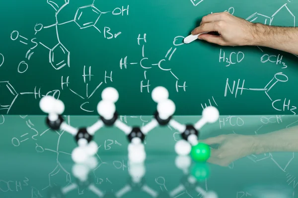 分子的结构模型 — 图库照片