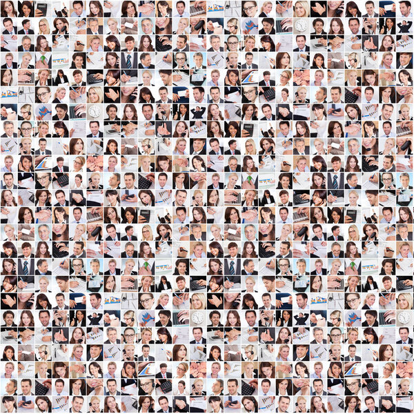 Большой набор различных бизнес-образов
