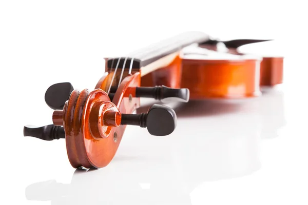 ビンテージ ヴァイオリンのクローズ アップ — ストック写真