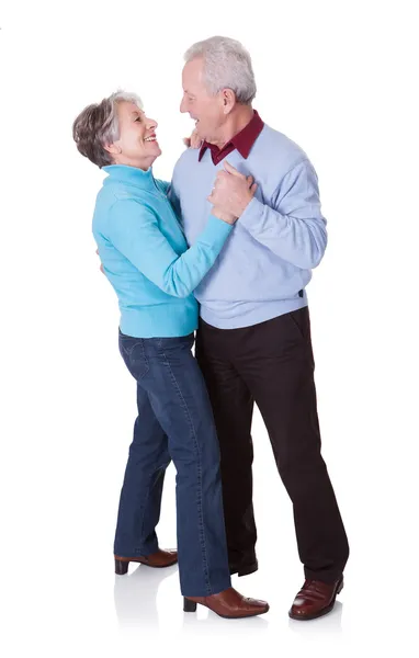 Portrait Of Senior Couple Dancing Stock Photo